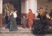 Alma-Tadema, Sir Lawrence Entrance to a Roman Theatre (mk23) oil on canvas